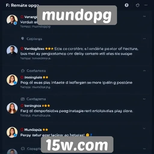 Usuários comentam sobre a interface do mundopg
